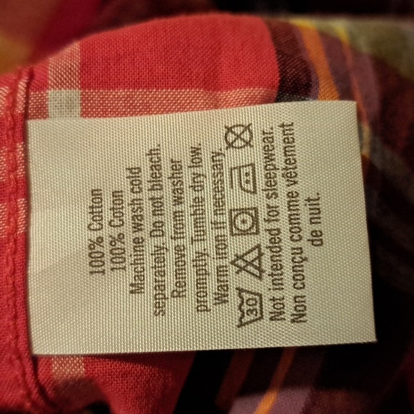 Janie and Jack boys size 6-12 months red plaid button down shirt - Picture 5 of 6